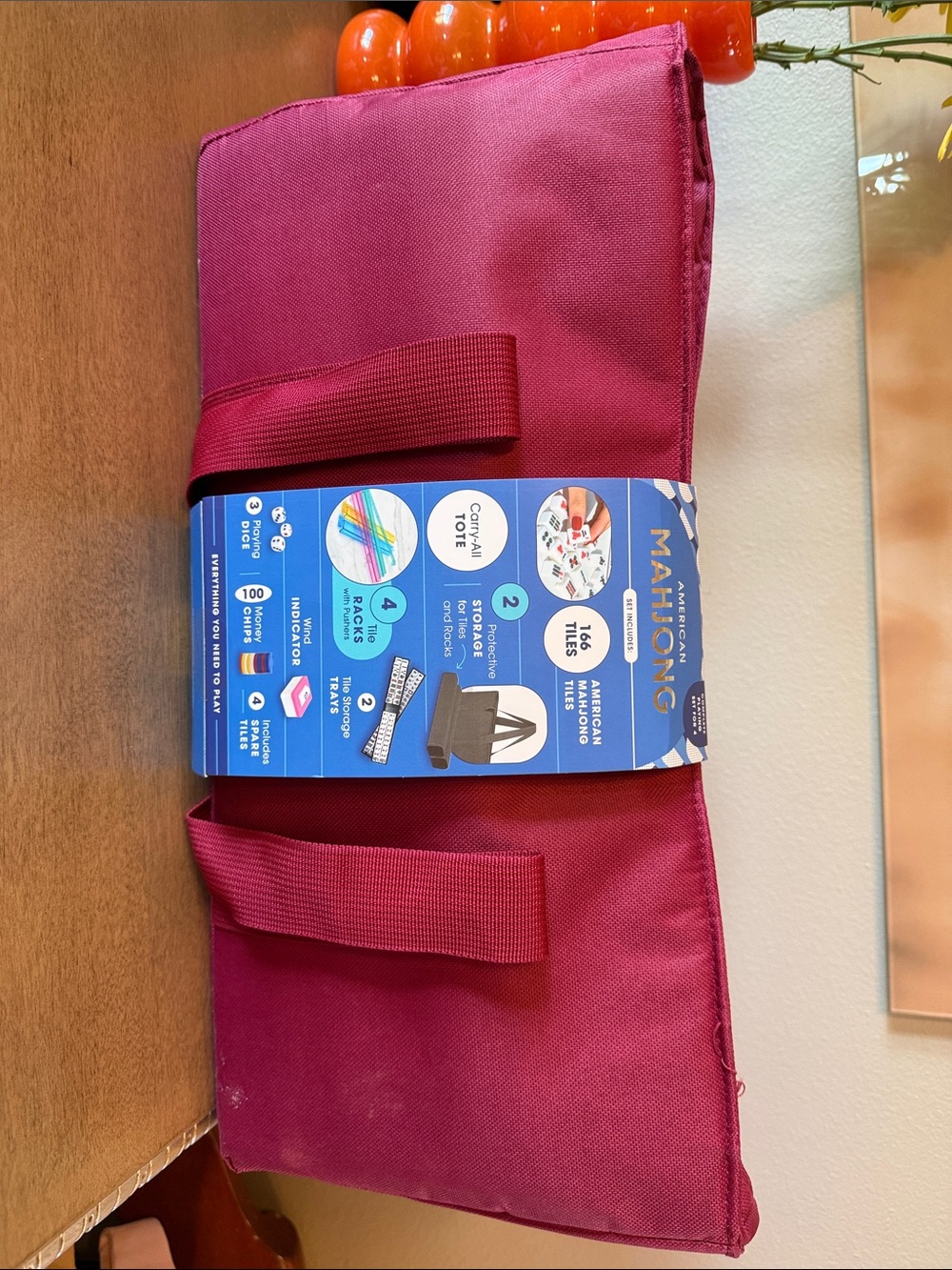 NWT Complete American Mahjong Set with Magenta bag